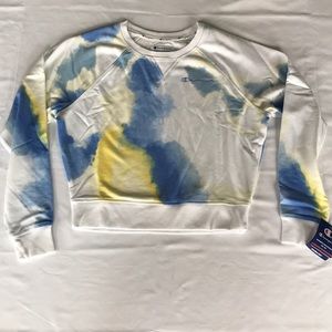 Champion Campus French Terry Tye Dyed Crew Sweatshirt size M NWT